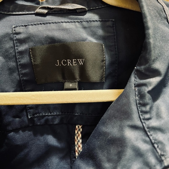 J. Crew Coated Navy Jacket Size Small - Picture 2 of 8